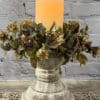 3” Late Bloomer Candle Ring, Cream