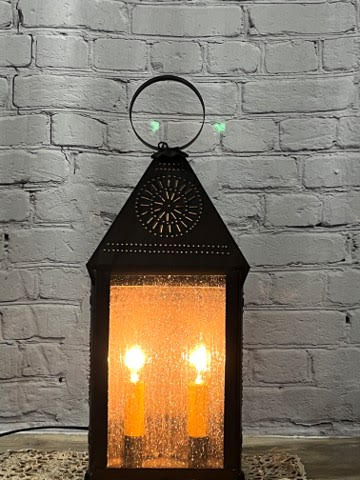 Irvin’s Hospitality Lantern W/Chisel, Kettle Black