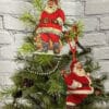 Ragon House Vintage Jolly Santa Ornament, Set/2
