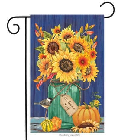 Fall Mason Jar Garden Flag