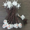 Snowman Face & Snowflake Pop-On, Set of 20