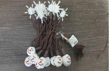 Snowman Face & Snowflake Pop-On, Set of 20