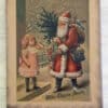 11” x 14” Old Tyme Santa With Girl Canvas