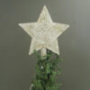 5” Punched Tin White Washed Tree Topper