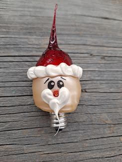 Primitive Santa Bulb