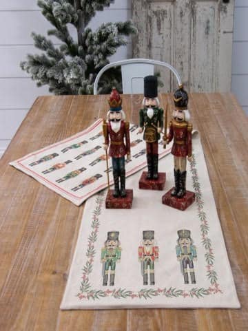 Reversible Christmas Nutcracker Table Runner