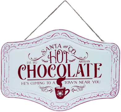 Santa & Co. Hot Chocolate Sign
