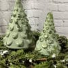 Frosty Green Mercury Glass Tree
