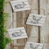 Mini Bunny Signs/Ornaments, Set/4
