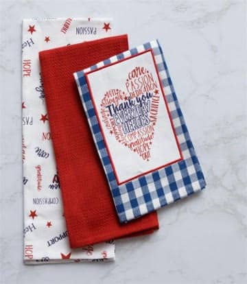 Everyday Heroes Tea Towels, Set/3