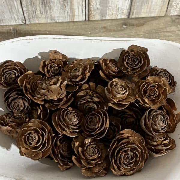 Alternative view of Vickerman Natural Cedar Roses, 6 oz Bag