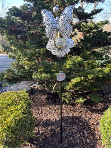 Solar Metal Angel Stake