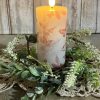 Succulent Leaf Mini Candle Ring, Set/2