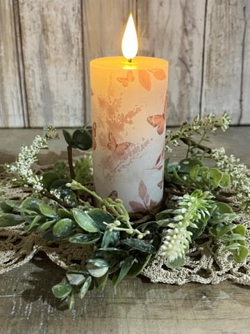 Succulent Leaf Mini Candle Ring, Set/2