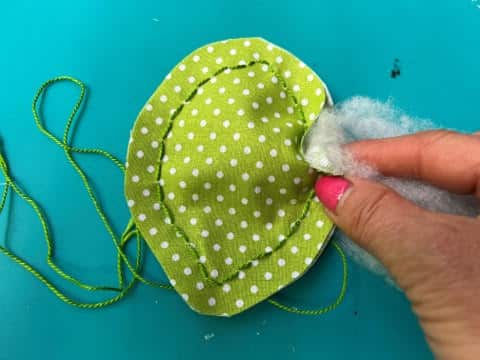 fabric oranges stuffing