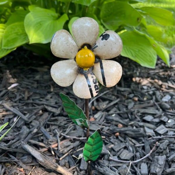 Alternative view of Recycled Metal Daisy, Set/4