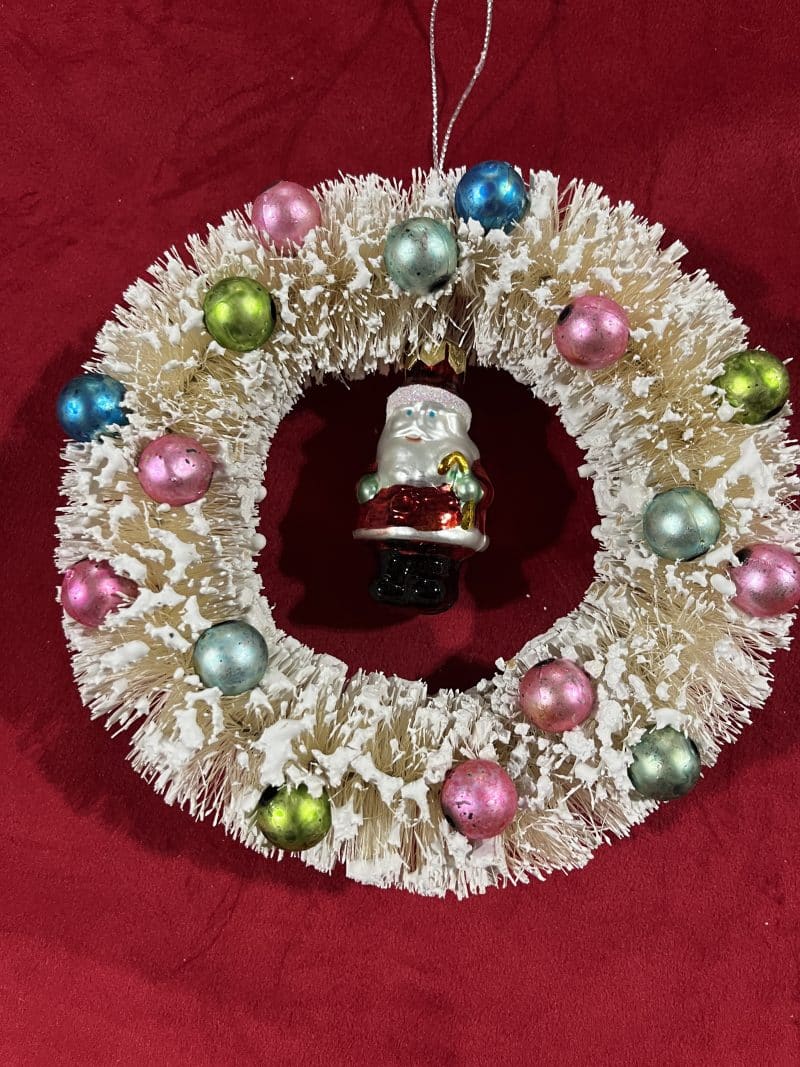 Sisal & Bead Wreath Ornament, Set/2 - Image 3