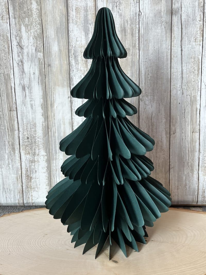 Green Wispy Paper Trees Set of 2 - Image 4