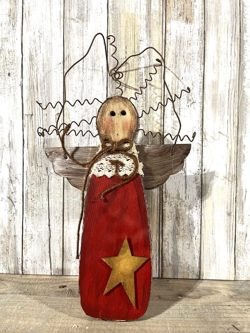15" Angels with Wire Hair and Halo Set/2 - Image 4