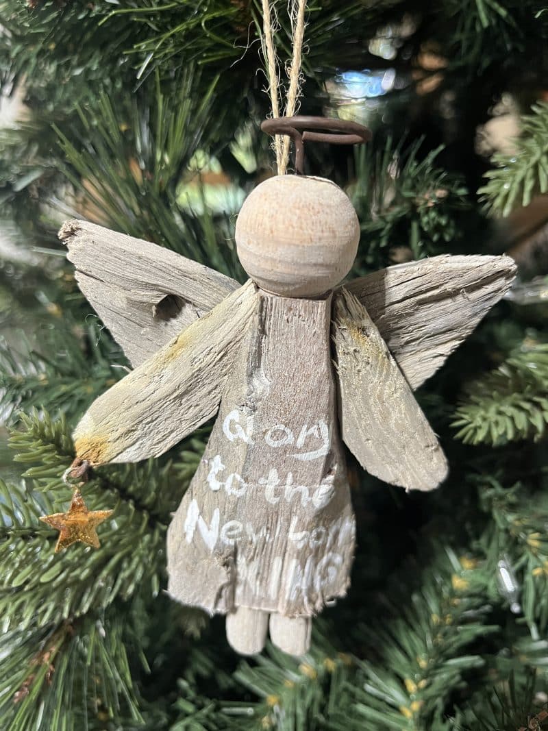 Driftwood Angel Ornaments Set of 3 - Image 2