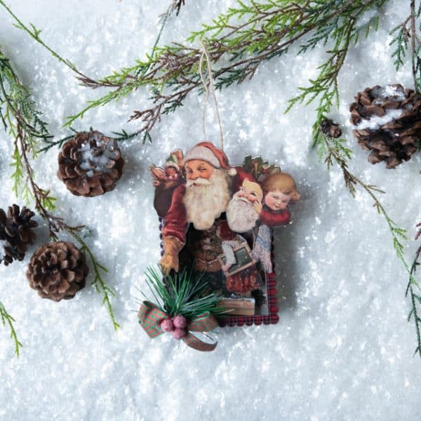 Alternative view of Santa Ornaments Set of 2