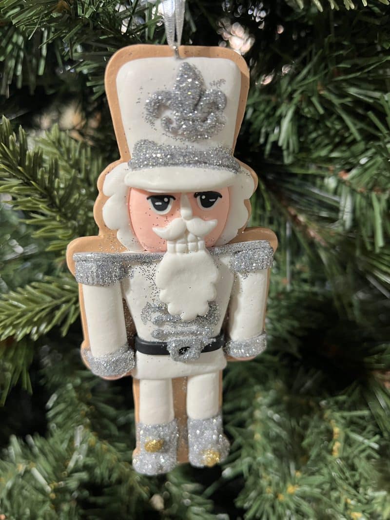Set of Two Gingerbread White Royal Cookie Ornaments - Image 4
