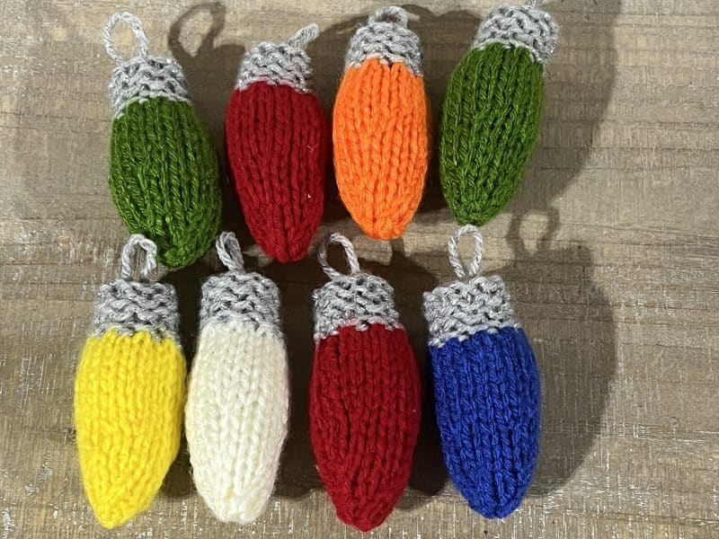 Aunt Lois's Knitted Vintage Bulbs, Set/8 - Image 2