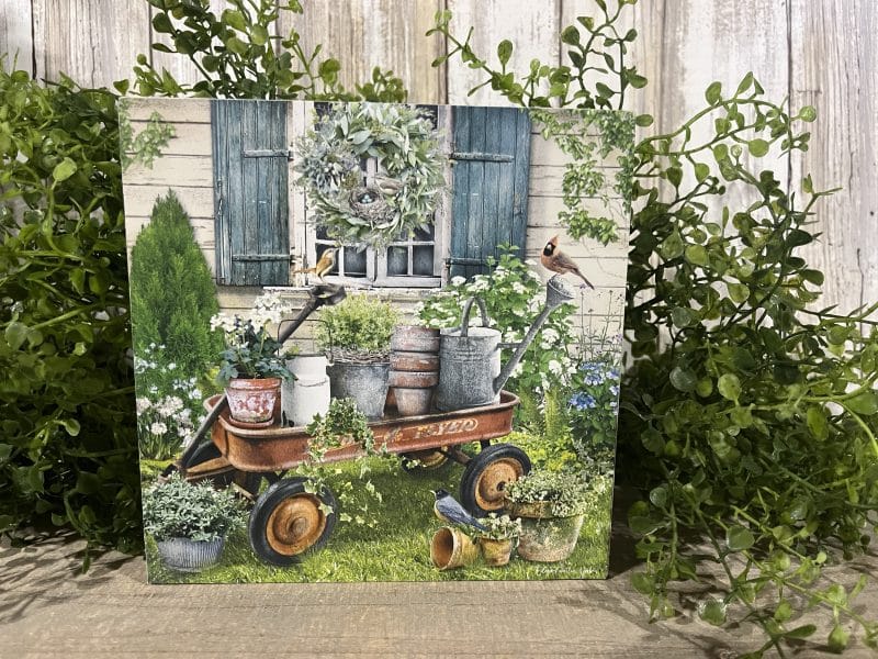 Set of 3 Vintage Garden Block Signs - Image 2