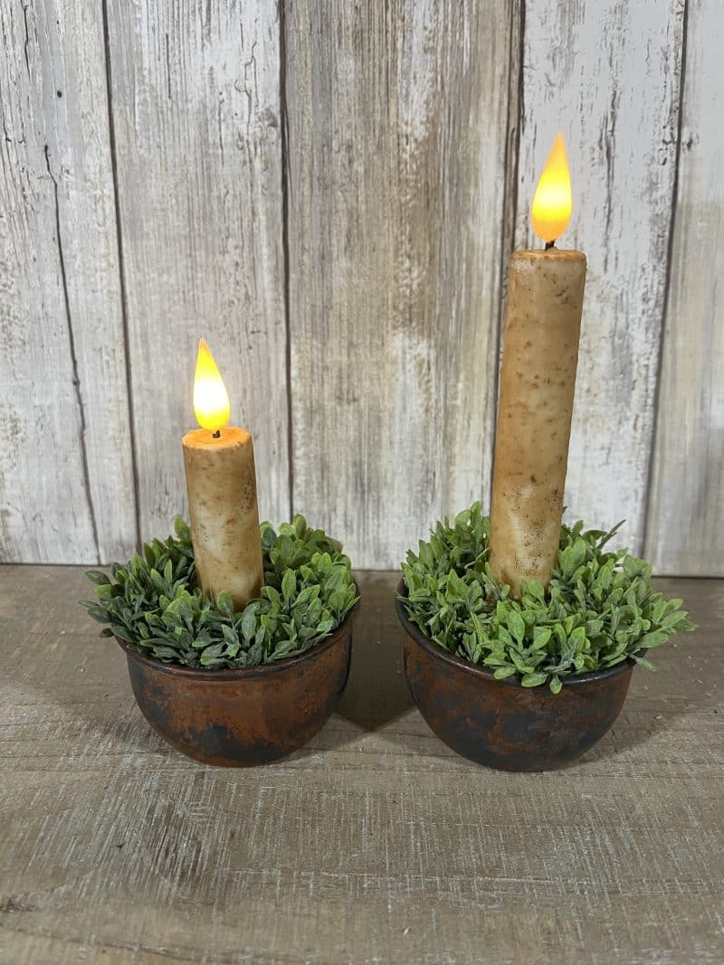 Set of Two Cinnamon Timer Tapers