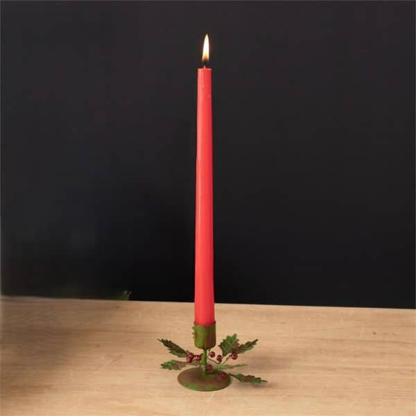 Alternative view of Vintage Holly Candle Holders/ Set of 2