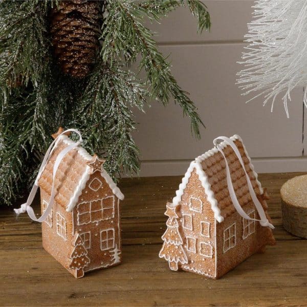 Alternative view of Gingerbread House Ornaments/ Set of 2