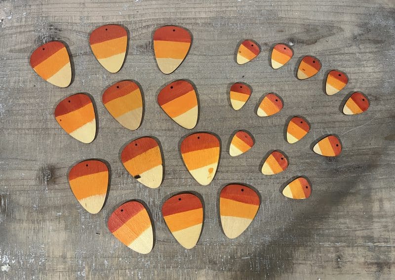 24 Piece Wood Candy Corn Set