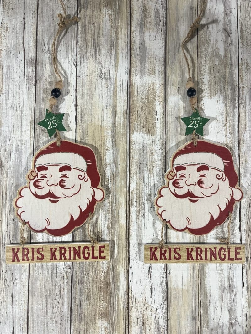KRIS KRINGLE ORNAMENT / Set of 2