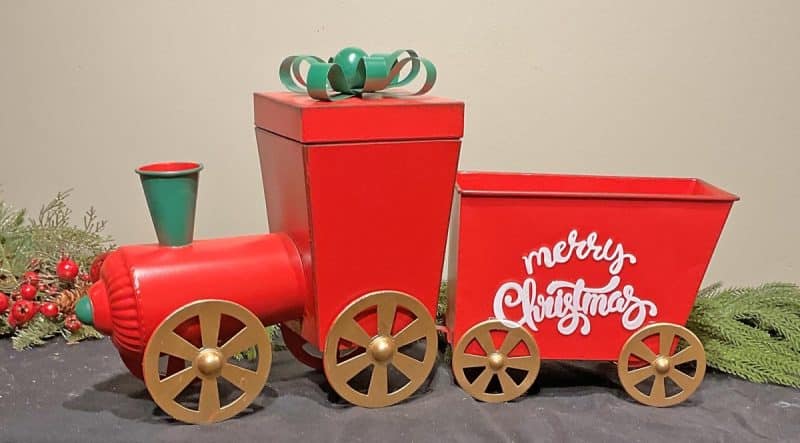 Metal Train with Cart