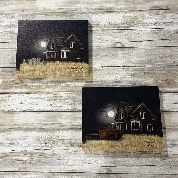 Alternative view of Set of 2 - 8" X 10" Halloween Canvases
