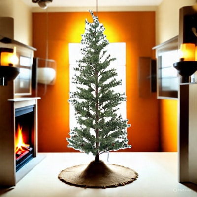 72” Lighted Pine Tree