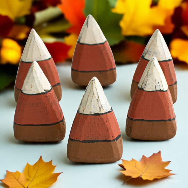 Wooden Candy Corn Set