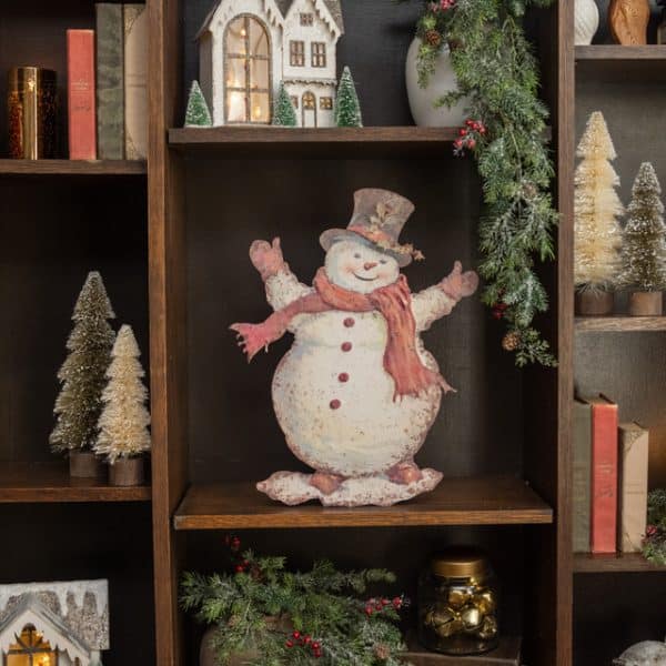 18" HAPPY SNOWMAN METAL DUMMY BOARD