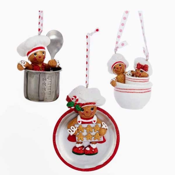 Alternative view of Gingerbread in Cup Ornaments, 3 Assorted