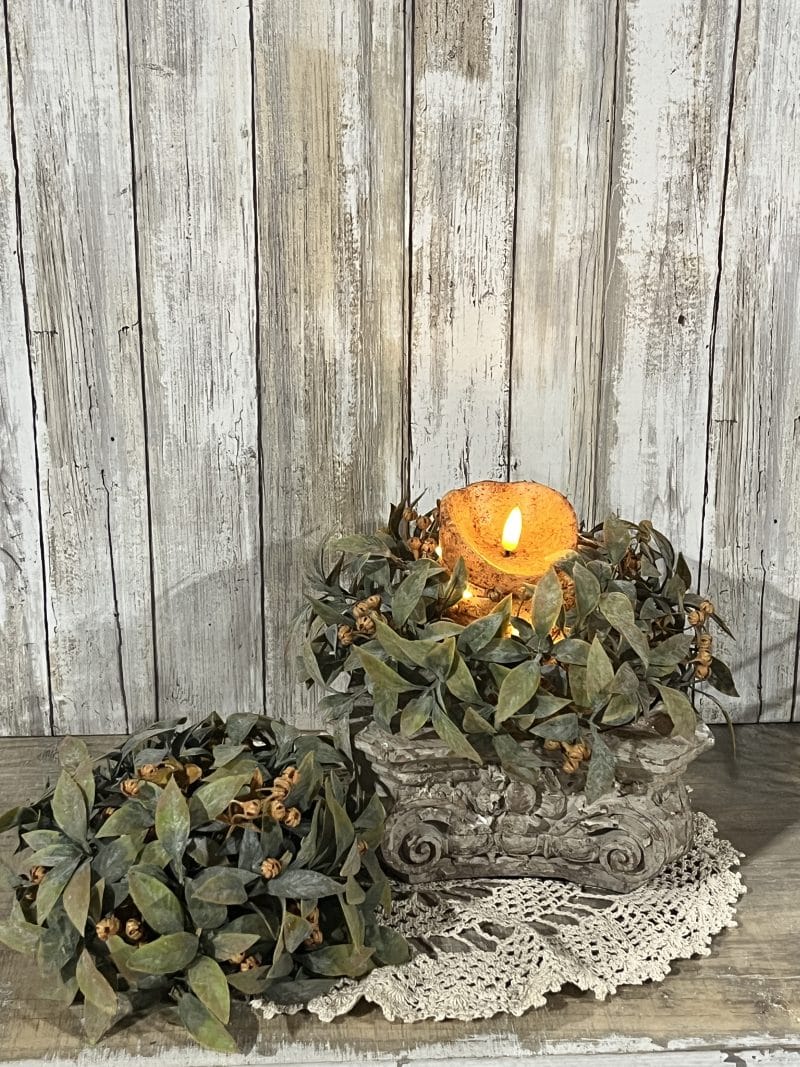 Trifle Blooms Candle Ring and Half Sphere Set