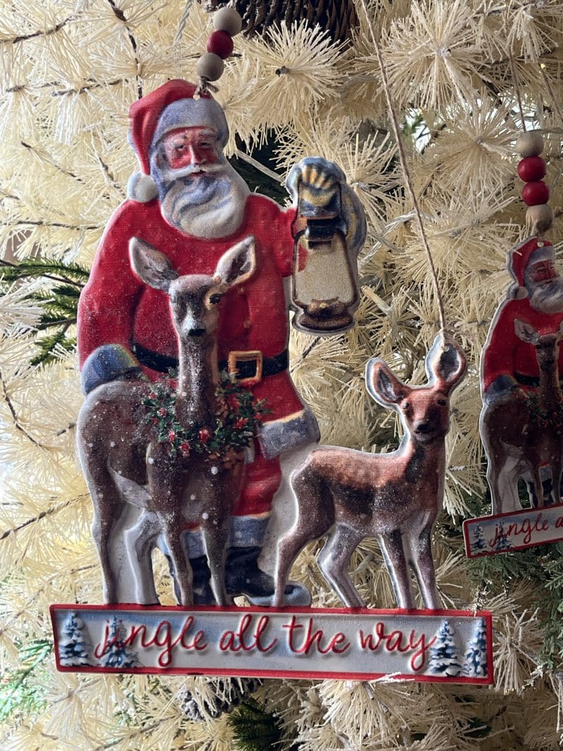 JINGLE ALL THE WAY METAL ORNAMENT Set of 2 - Image 4