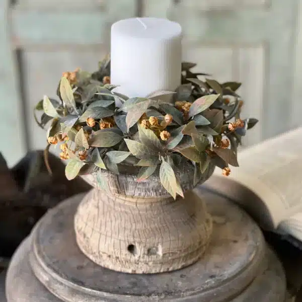 Alternative view of Trifle Blooms Candle Ring and Half Sphere Set