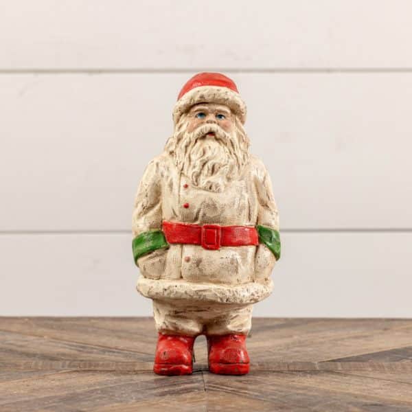 Alternative view of RED, GREEN & WHITE VINTAGE SANTA