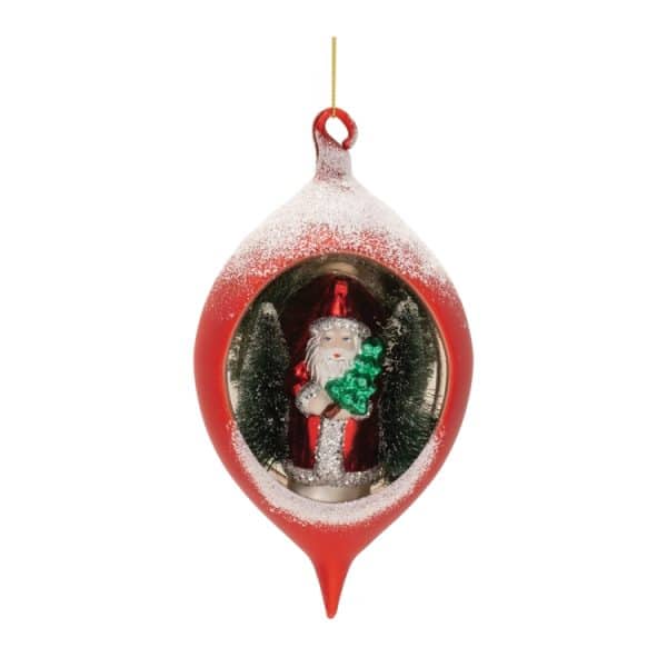 Alternative view of Set of 2 Melrose Glass Globe Ornaments