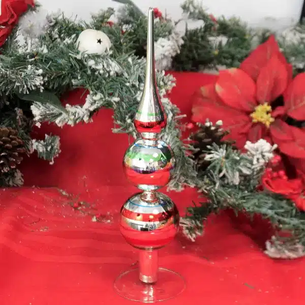 Kurt Adler 13.0 Inch Early Years Glass Tree Topper
