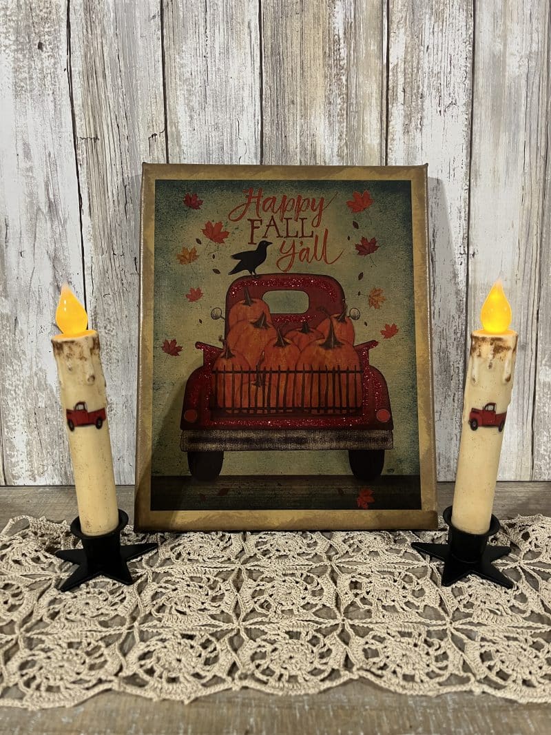 Fall Red Truck  Special Value Set