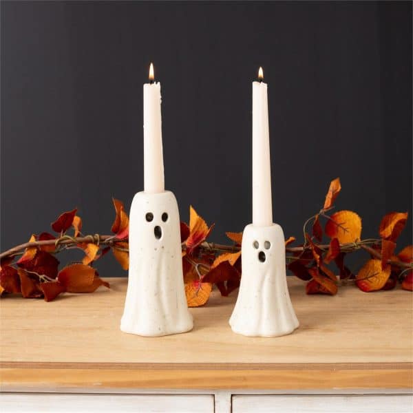 Ghost Candle Holders / Set of 2