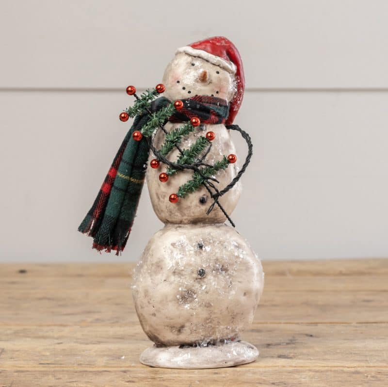 10.5" SNOWMAN W/ PENCIL TREE