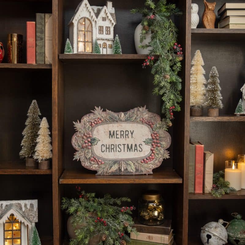 18.25" MERRY CHRISTMAS METAL DUMMY BOARD