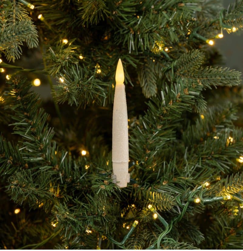 SET/ 6 CREAM SHIMMER CLIP ON LED CANDLES - Image 2
